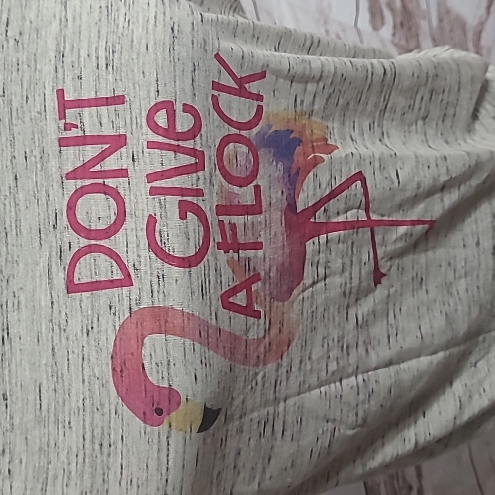Don't Give a Flock Flamingo tank Medium - Picture 2 of 4